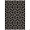 Homeroots 9 x 12 ft. Black Ivory Machine Woven Geometric Diamonds Indoor Area Rug 388416 - alternate 1